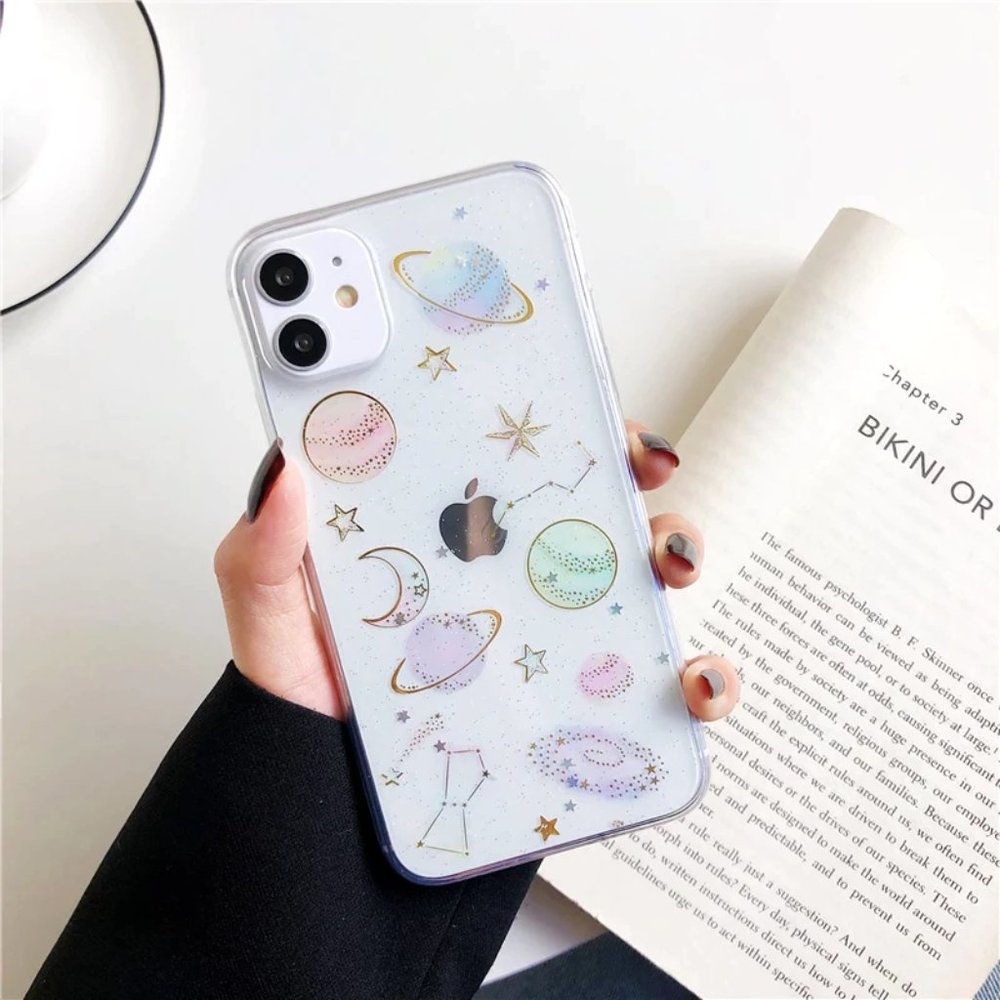 NEW iPhone 14/Pro/Max Cute Planet case - Picture 1 of 7